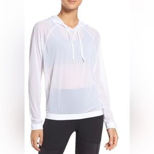 Zella Innovate Sheer Water Repellent Hoodie